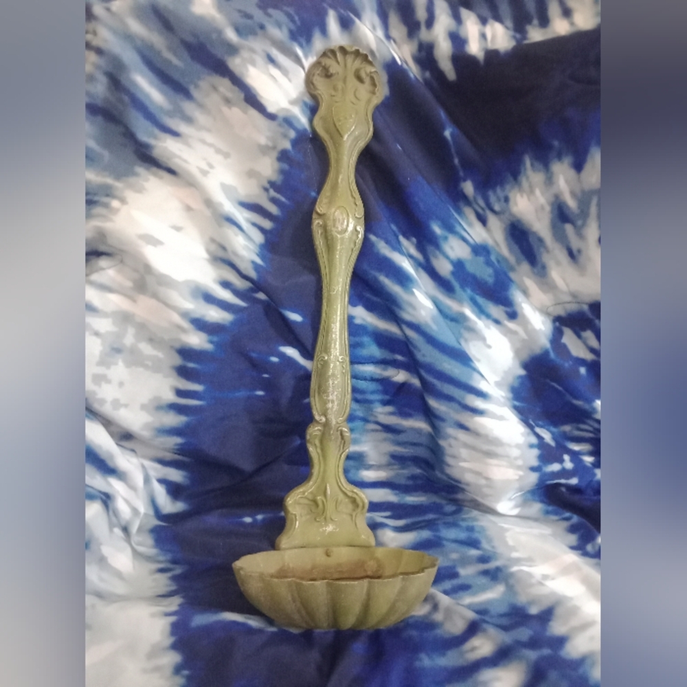 Vintage MCM Cast Aluminum Wall Mount Ladel Spoon 26 1/2" Tall Decor